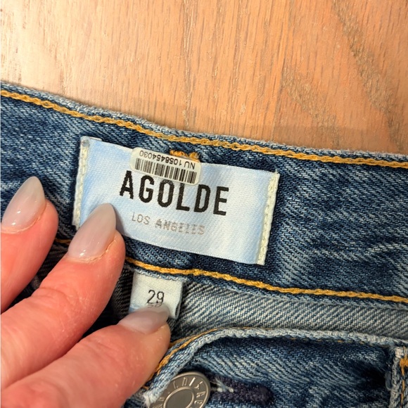 AGOLDE Riley Cropped Slim Straight Jeans - Picture 6 of 6